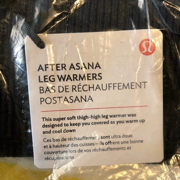 Lululemon After Asana leg warmers